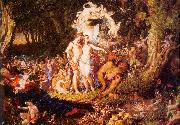 Paton, Sir Joseph Noel The Reconciliation of Oberon and Titania Sweden oil painting artist